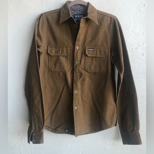 Ski The East Size Small Shirt/Jacket Green Color